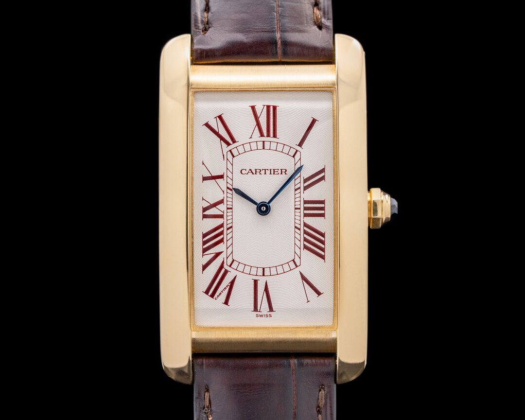 Cartier tank americaine gold clearance